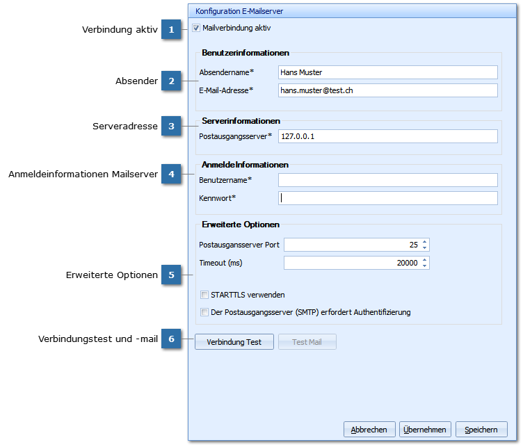 Konfiguration E-Mailserver