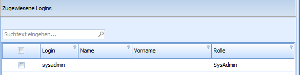 7. Login-Zuweisung