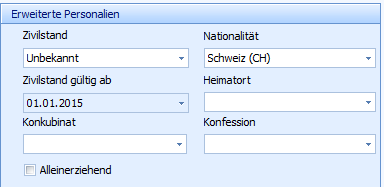 3. Erweiterte Personalien