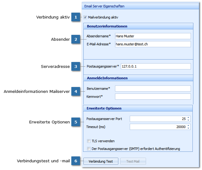 Konfiguration E-Mailserver