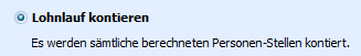 1. Lohnlauf kontieren