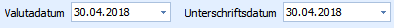 4. Valuta-/Unterschriftsdatum