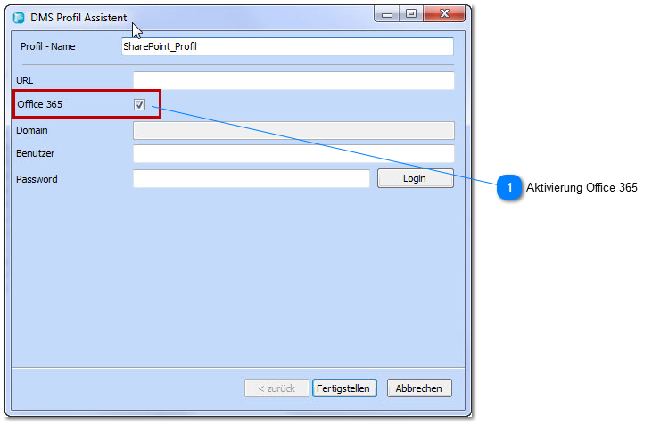 Standard Office 365 SharePoint Zugriff